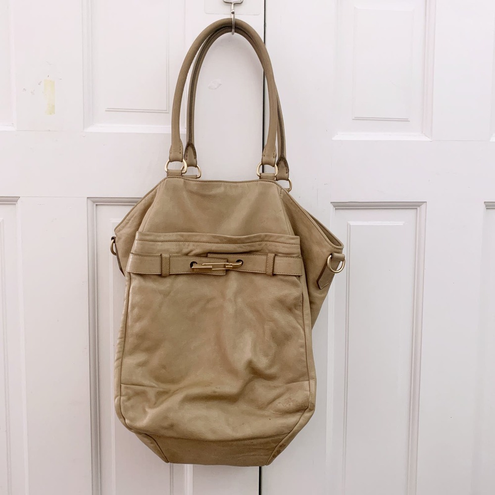 Brunello Cucinelli Leather Tote Satchel Bag